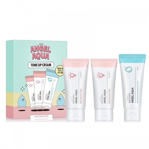 Beyond Angel Aqua Daily Tone Up Cream (75ml x2) & Moisturizing Cleansing Foam 100ml